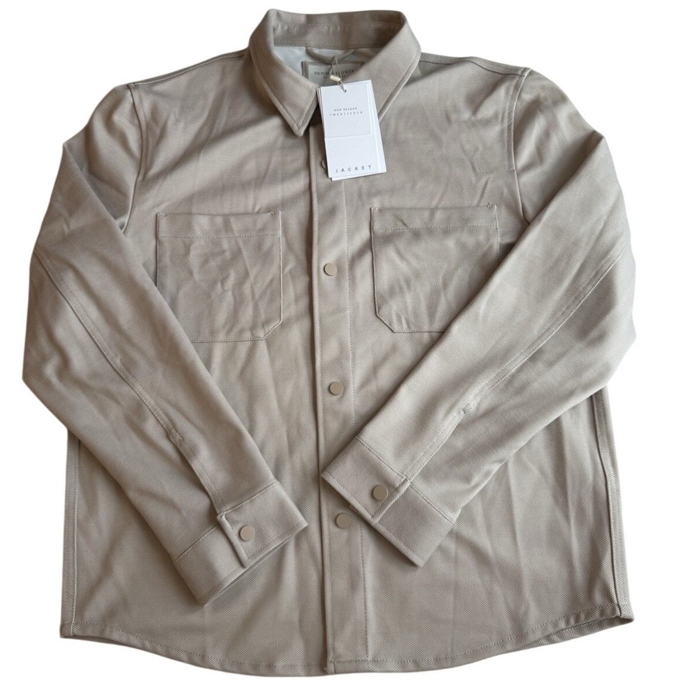 Denim‎ & Flower Ricky Singh Tan Textured Jacket Traveler X-Large Anti Wrinkle